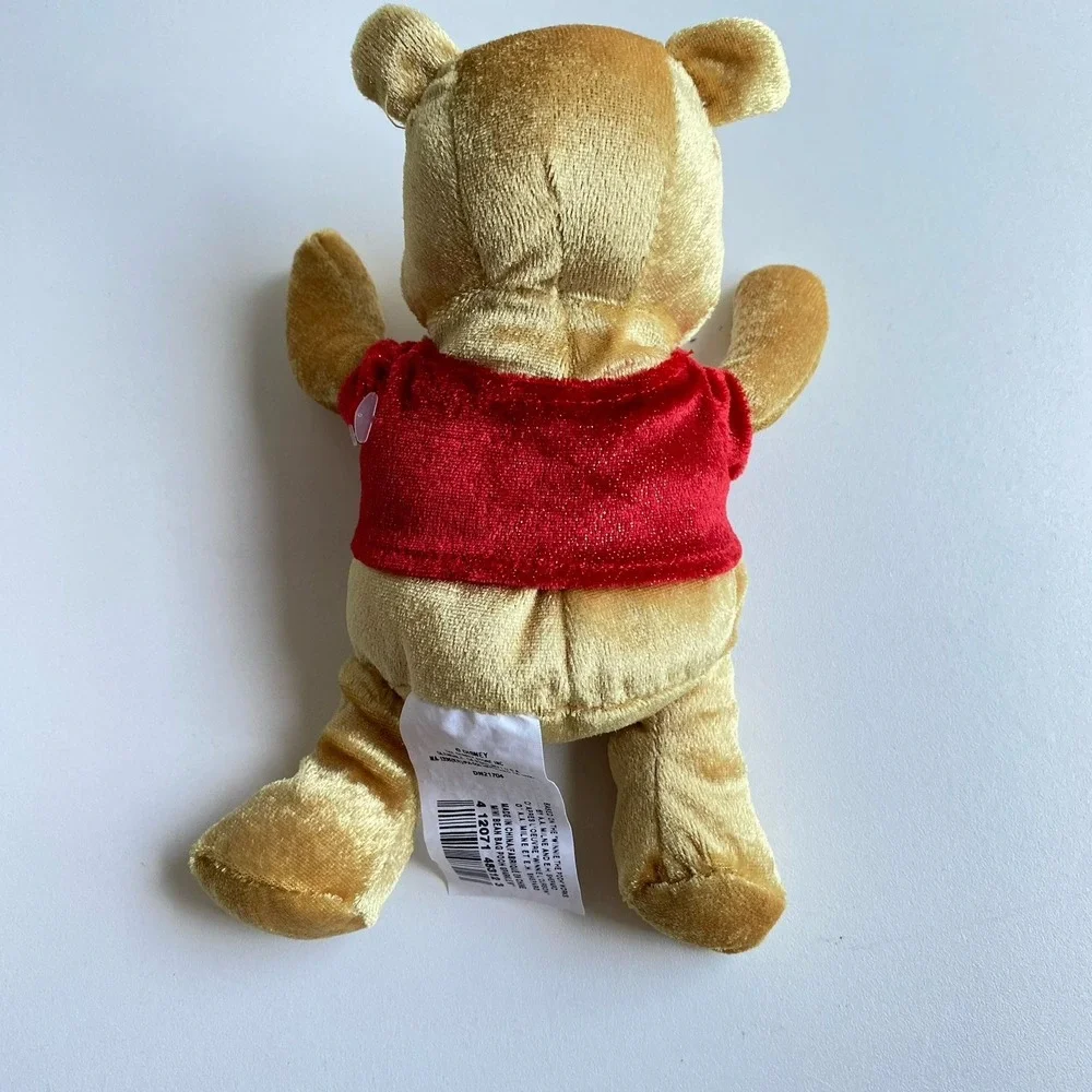 Winnie‎ The Pooh Bear Sparkle Walt Disney Store Bean Bag Stuffed Animal Toy 8